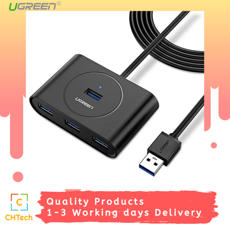 Ugreen USB 3.0 HUB Super Speed External 4 Port Usb Splitter with Micro Usb Interface for Macbook Air Laptop PC Computer Usb Hubs 0.25M/0.5M/1M with Type C adapters