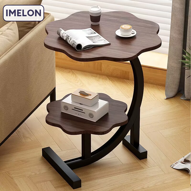 Sofa side, sideboard, creative living room, home double-decker tea table, shelf, bedside, bedside, mini balcony, small coffee table