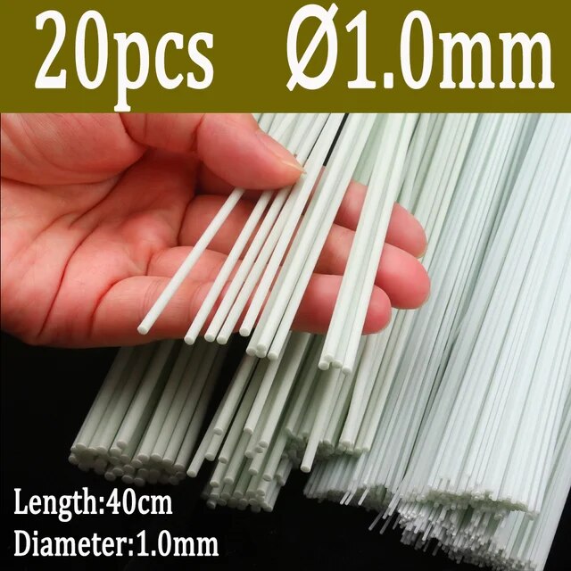 【original】 Wifreo Fiberglass Sticks Glass Fiber Rod Solid Fiberglass Bar For Fishing Float Tail Jig 