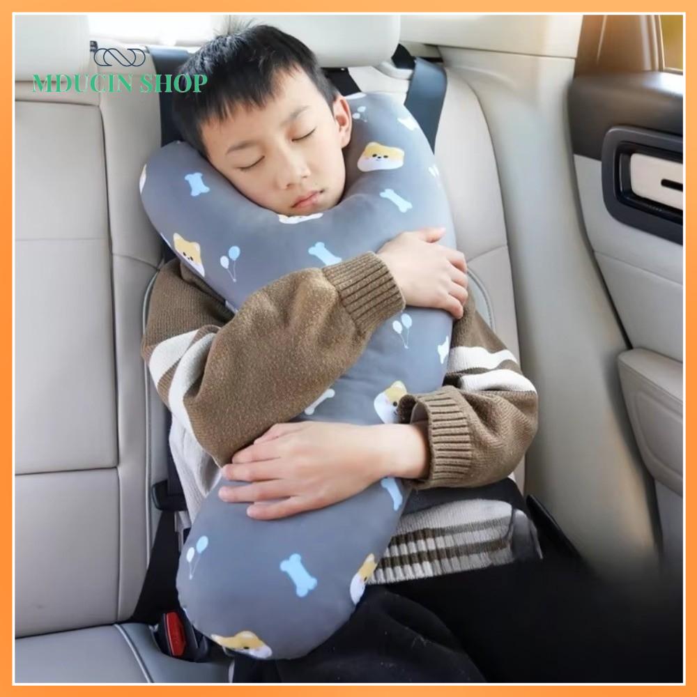 MDUCIN SHOP Hỗ trợ đầu Gối ô tô cho trẻ em Hình chữ Y Có thể điều chỉnh Tựa đầu xe hơi Dễ thương Sự thoải mái Gối ngủ cho trẻ em Du lịch