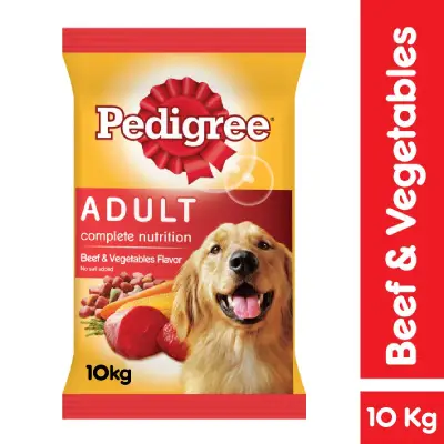 PEDIGREE® Dog Food Dry Adult Beef and Vegetable Flavour 10Kg
