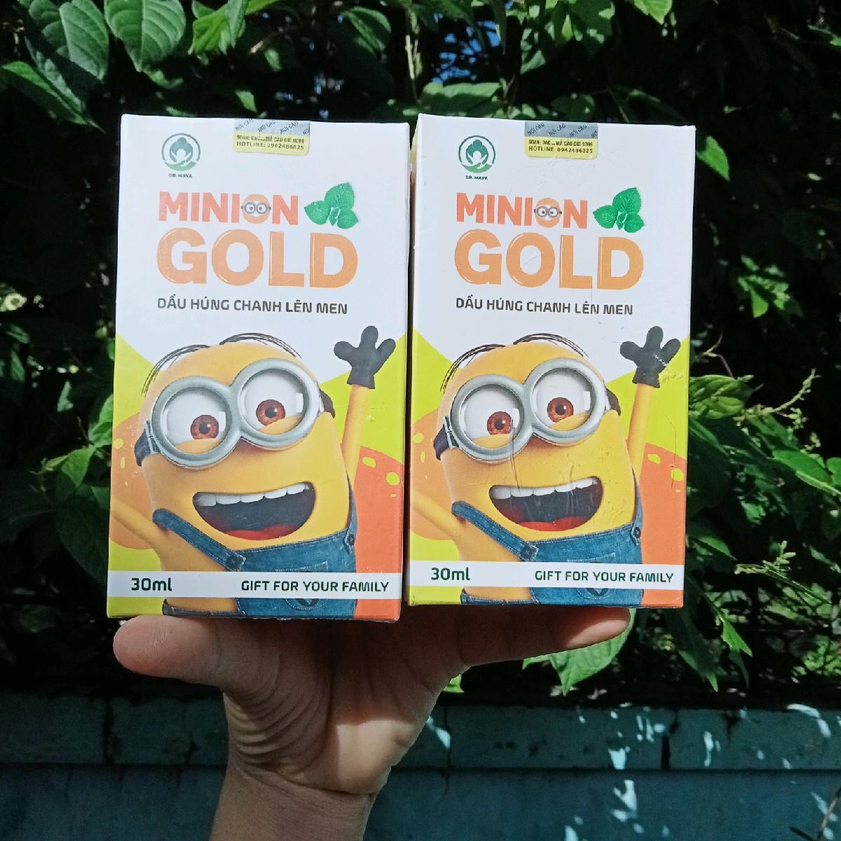 Dầu Húng Chanh lên men MiNiOn Gold chai 30ml