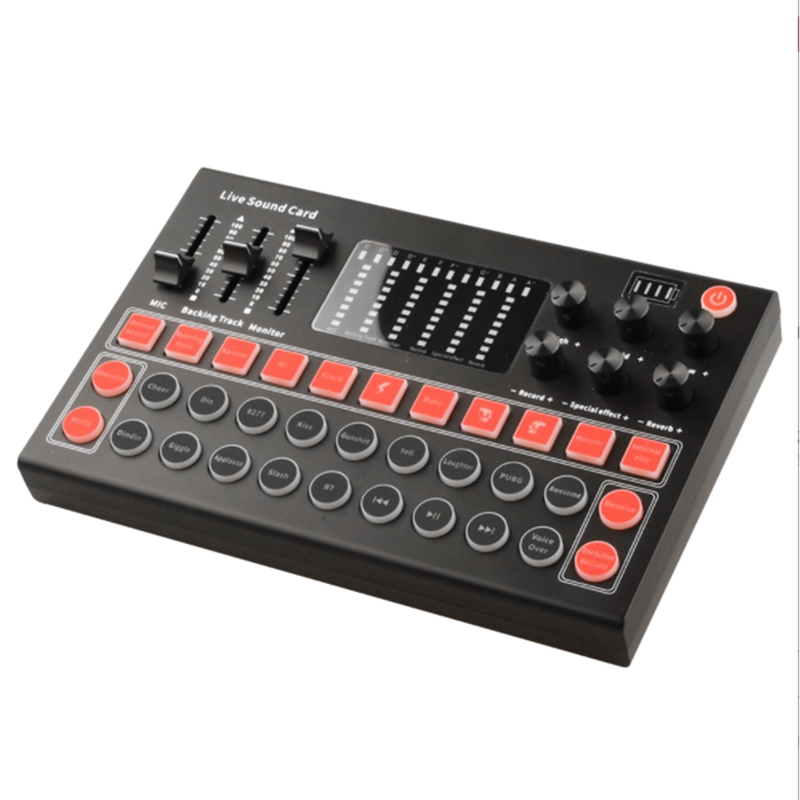 Audio Sound Card 3.5mm Microphone Headset Live Broadcast Studio Phone Computer Bluetooth Sound Adapter for Computer