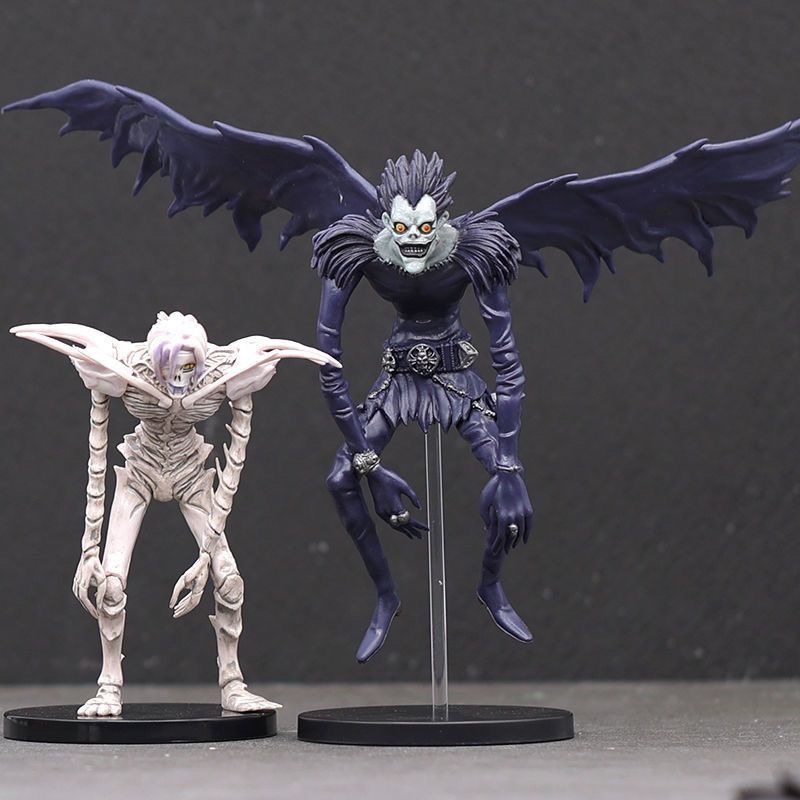 atacado brinquedos anime boneca morte nota esqueleto morte ryuk lem  ornamentos anime ação figuras