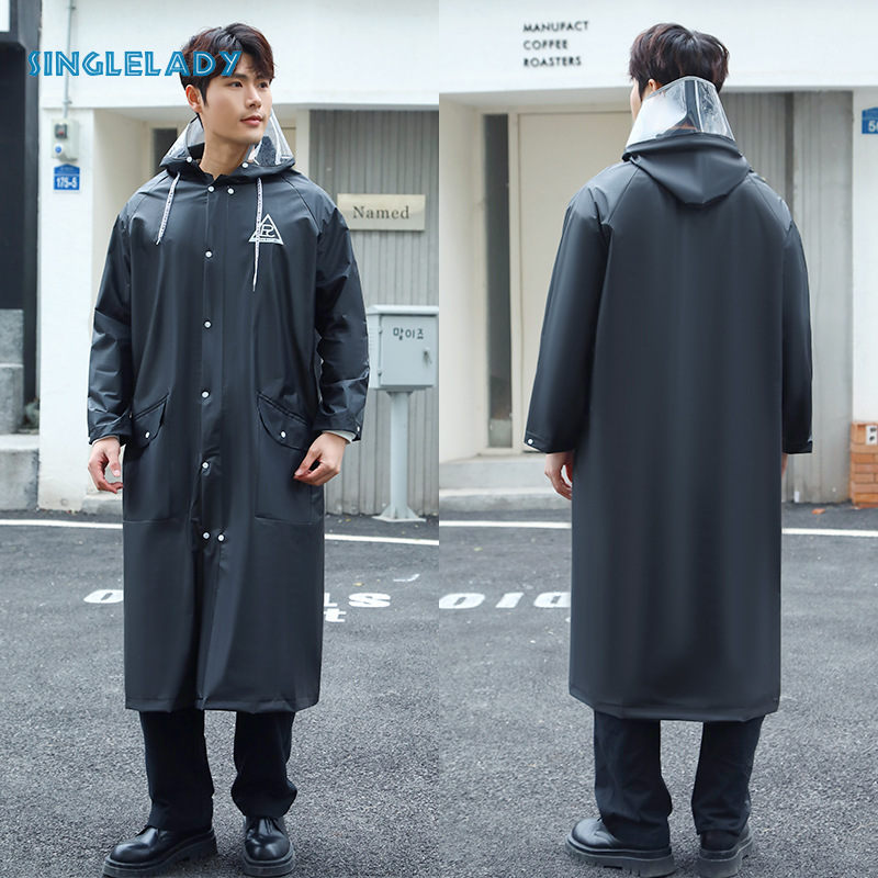 Pin điện Nam Áo Mưa Xe Hơi Nam và nữ có cùng một phần của toàn bộ Mưa Poncho bão người lớn độc thân bên ngoài Poncho Mưa Đặc biệt một mảnh