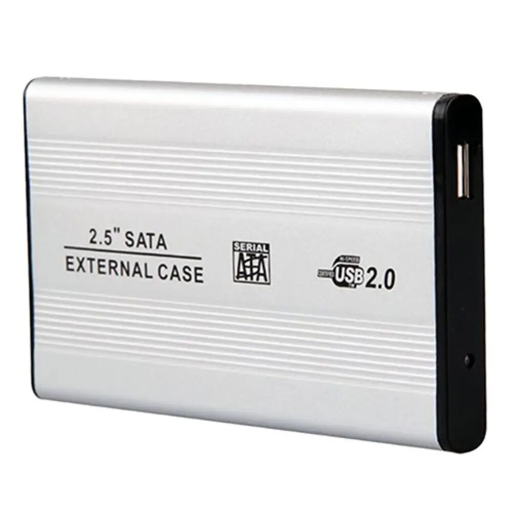 Kiểu dáng đẹp xách tay vỏ HDD USB 2.0 SATA trường hợp 2.5 inch đính kèm ổ HDD ổ đĩa cứng gắn ngoài di động với túi đóng gói