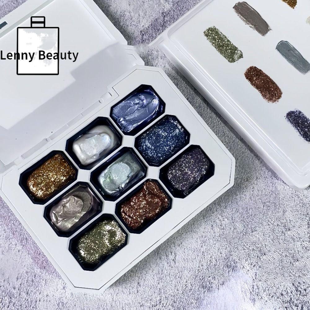 LENNY mini Sơn móng tay gel ombre 4 trong 1 Pat Móng tay kiểu Pháp 9 màu Gel nghệ thuật sơn Dụng cụ làm móng Chắc chắn Gel vẽ tranh gradient dễ dàng dành cho DIY