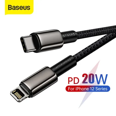 Baseus 20W USB C Cable for iPhone 13 Pro Max 12 XS XR PD4.0 QC3.0 Fast Charging USB Type C Data Cable