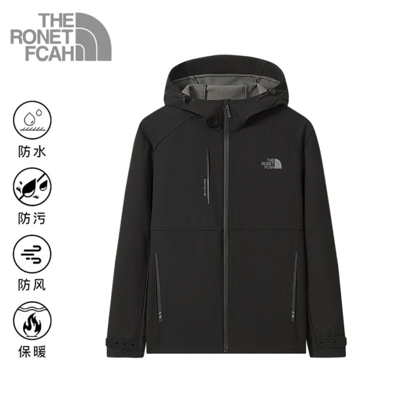  Nguyên bản North Face beijia mùa xuân và mùa thu Áo khoác kiểu sĩ quan mềm nam và nữ Chống gió thể thao ngoài trời áo khoác có mũ đệm một lớp không thấm nước nhập khẩu 2025 