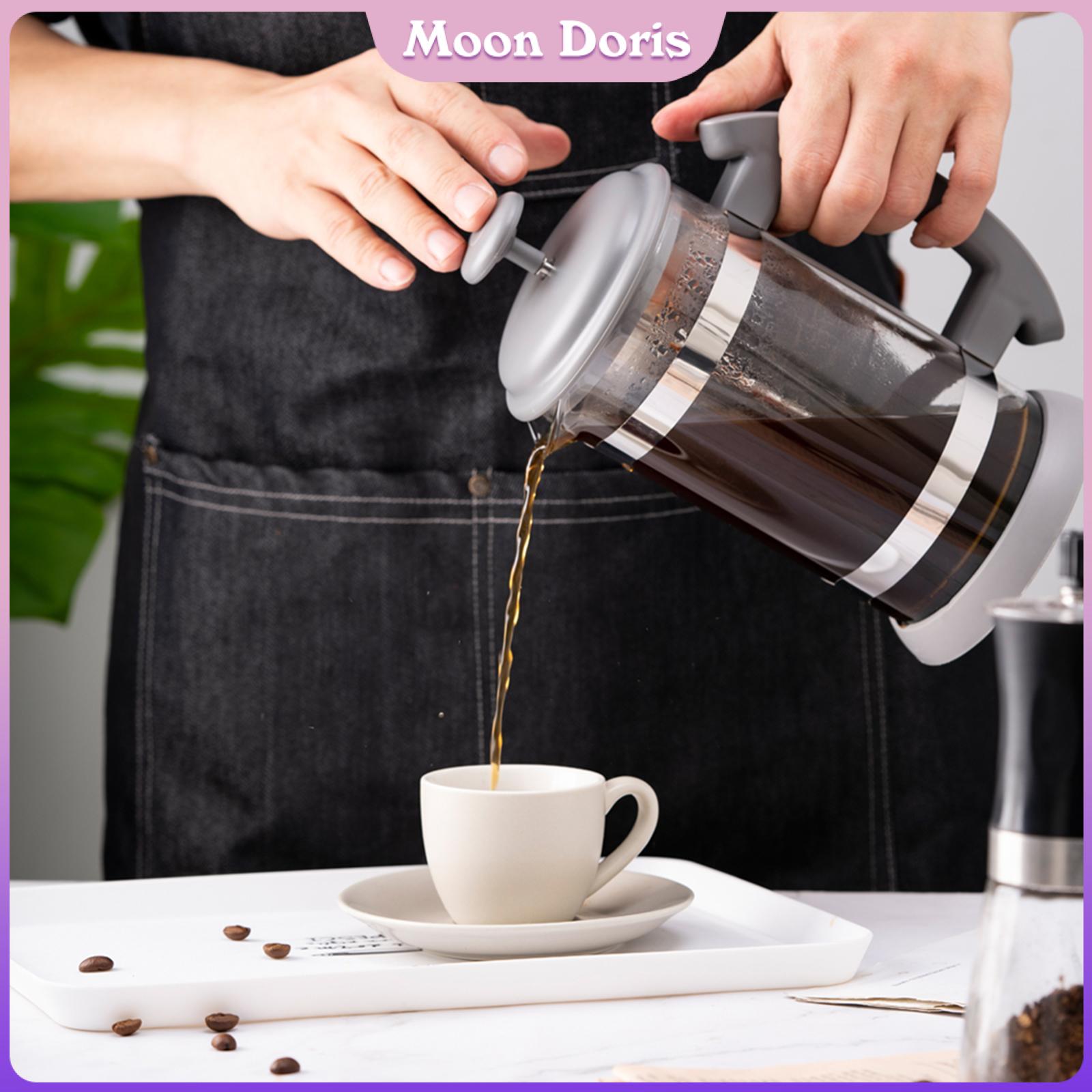 Mặt Trăng Doris Máy pha cà phê French Press 34Oz Thủy Tinh Borosilicate Espresso Pit ấm đun cà phê B