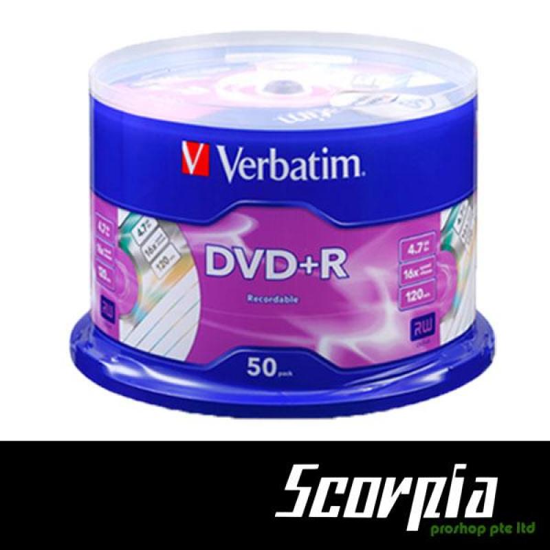 VERBATIM DVD+R 50 DISCS 16X 4.7GB 120MIN