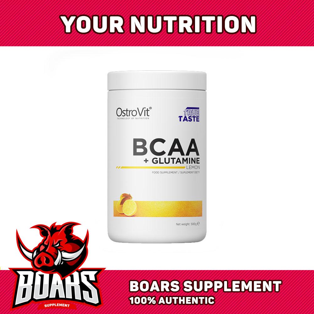 OstroVit - BCAA + Glutamine (500g), giúp giảm mệt mỏi về thể chất và tinh thần sau khi tập luyện