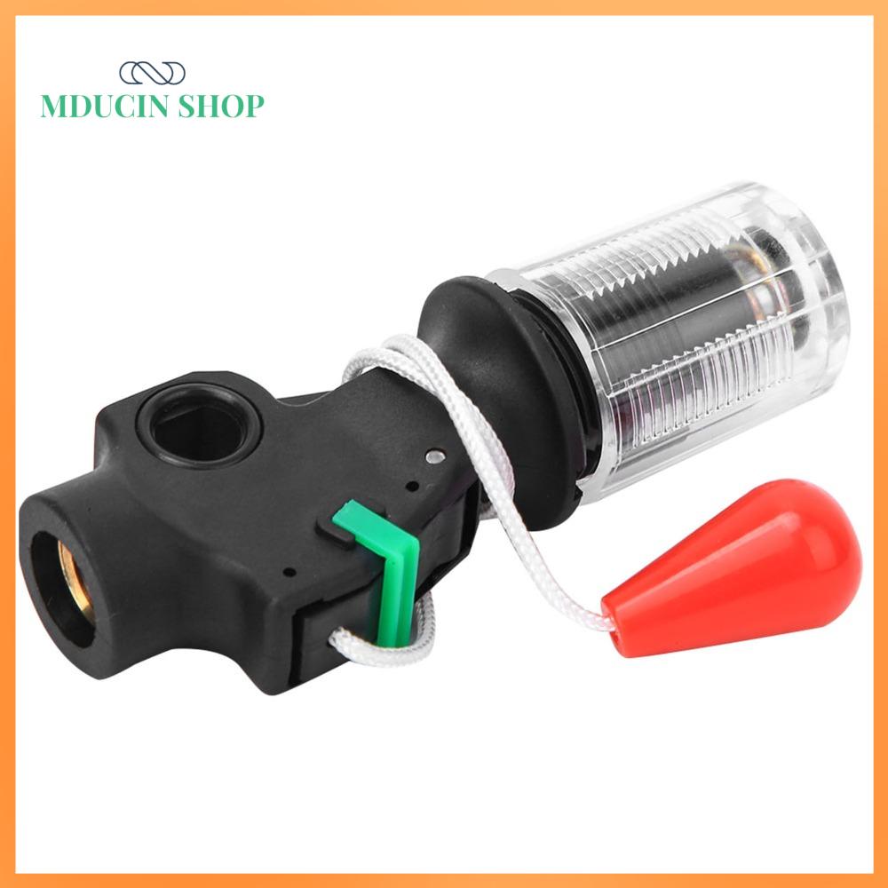 MDUCIN SHOP Di động Thiết bị bơm hơi tự động Nhựa Đen Máy bơm phao cứu sinh Bền bỉ Thiết bị phao cứu sinh bơm hơi An toàn nước