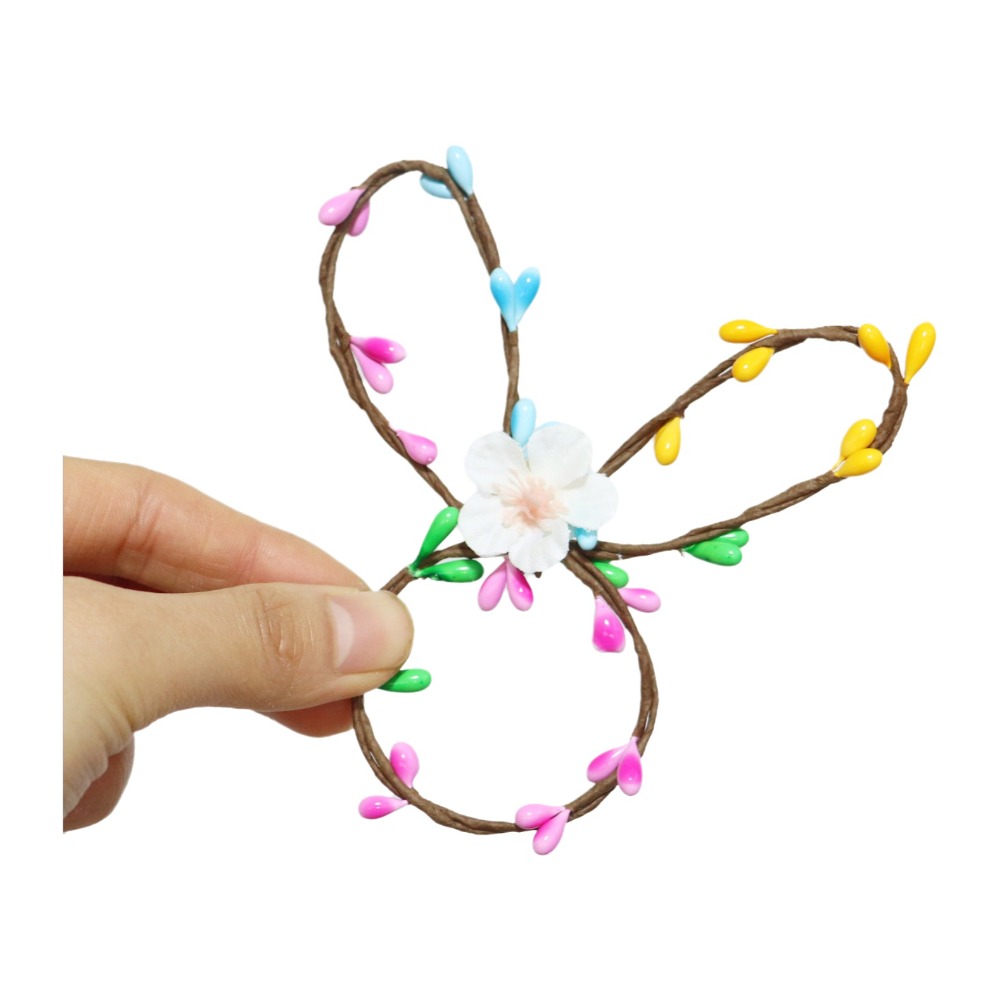 ECOCOKU 5PCS Phim hoạt hình Vòng khăn ăn Phục Sinh Thiết kế thỏ Hài hước Khóa khăn ăn lễ hội Sáng tạo Có thể tái sử dụng Giá đỡ khăn giấy Trang trí tiệc vườn - 7