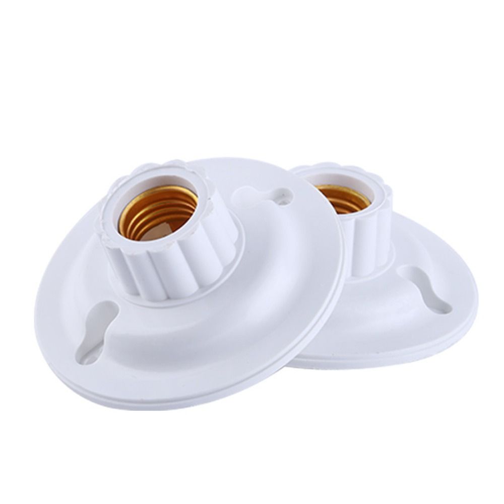 CANGMOTION Screw E27 Lamp Holder Round Plastic shell Light Base Multi-function Flame Retardant LED Light Bulb Holder Home