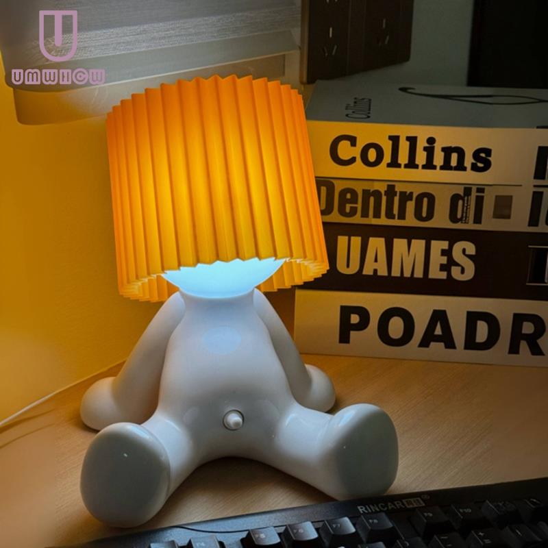 【rvb mall】A Little Shy Man Lamp Modest Mike Naughty Night Lamp Shy Boy Night Light White Gifts for AdultsBoy Desk Lamp