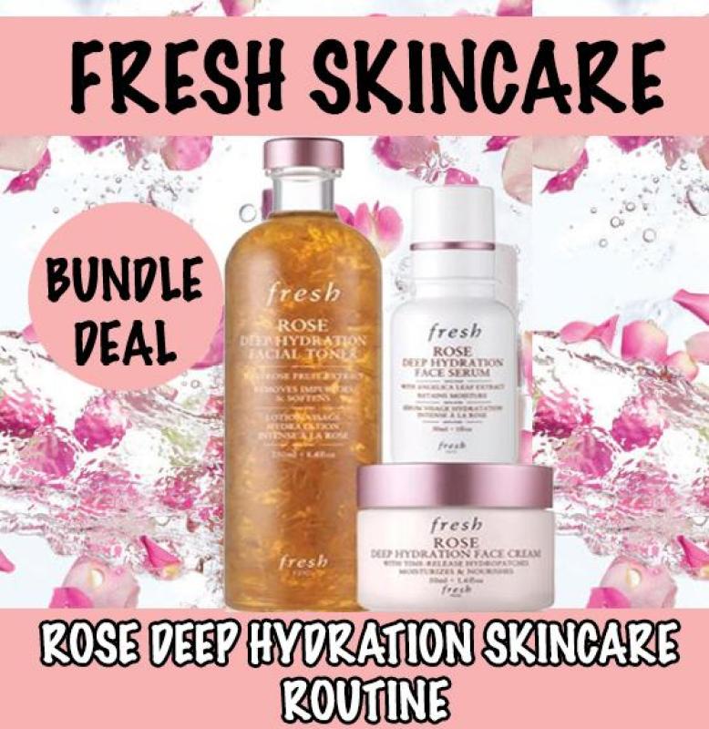 Buy FRESH ROSE DEEP HYDRATION SKINCARE ROUTINE SET 3ITEM Singapore