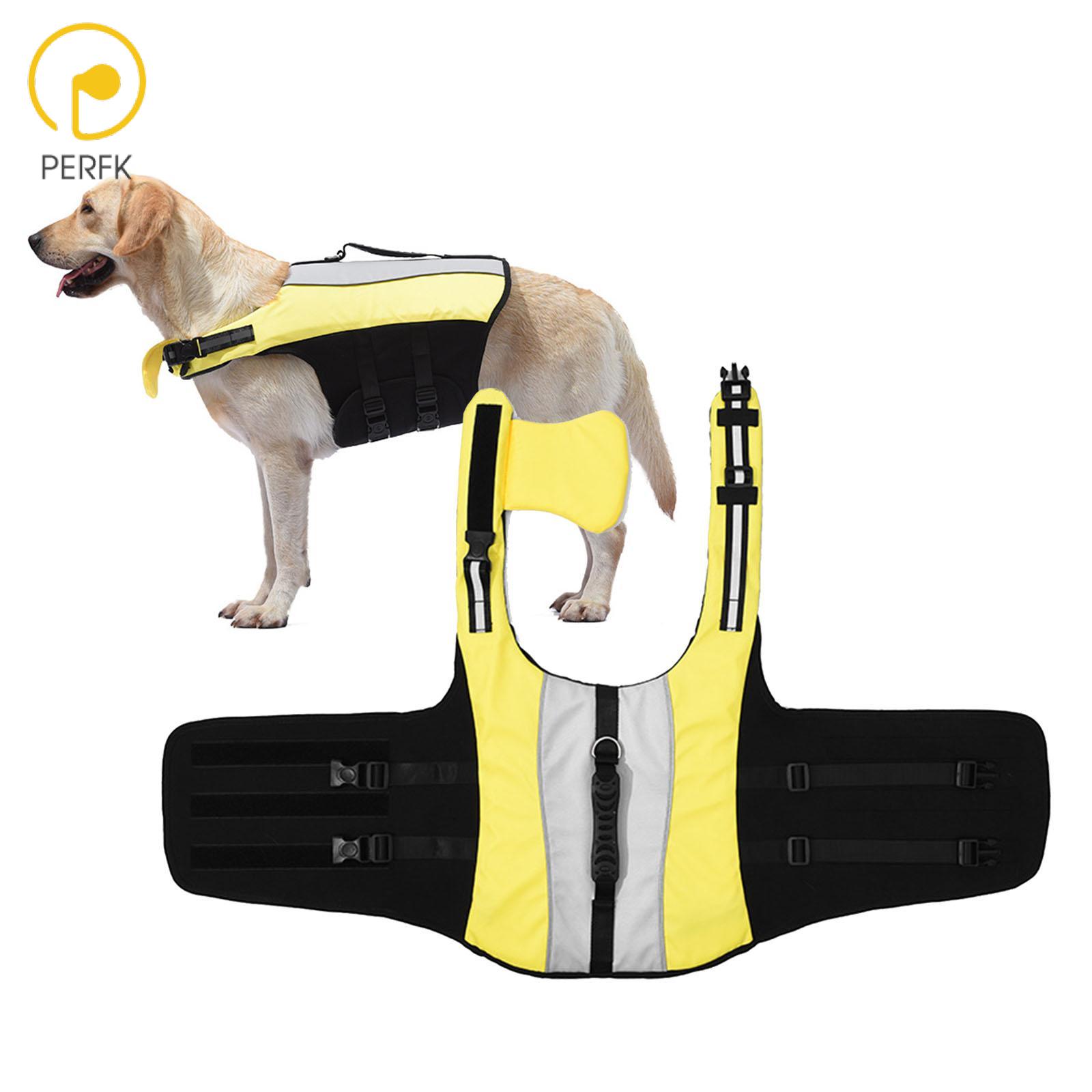 Perfk Puppy Swimming Vest High Visibility Dog Jacket for Pool Kayaking Beach ราคา 802 บาท*ส่งฟรี