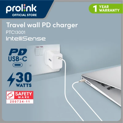 [Super Fast Charge] Prolink 30W/ 65W GaN PPS PD Wall Charger (Laptop Charger) PTC36501 / PTC13001)