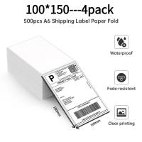 Thermal Paper 100 x 150mm A6 - 500 pcs - Sticker Label Kertas Resi Shipping Label Untuk PP-TP461 Printer Thermal