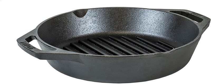 Lodge 10.25-inch Dual Handle or Grill or Baker skillet Cast Iron Pan. Made In USA. Guaranteed Low Price! Local Stock! Singapore