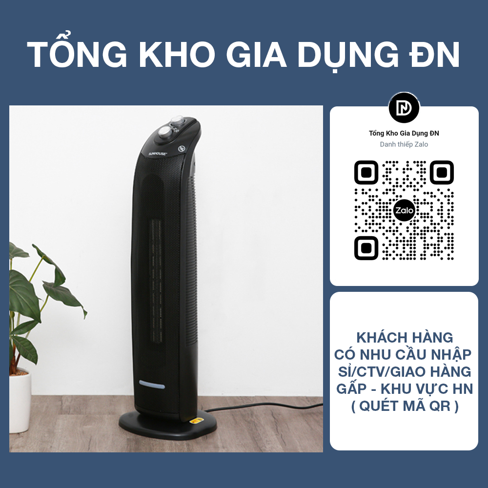 Sưởi điện ceramic sunhouse shd7071 - bảo hành 12 tháng
