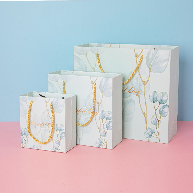 High Quality Marble Printing Gift Paper Bag Premium Thick Shopping Bag Wedding Birthday Snack Goodies Door Gift Bag
