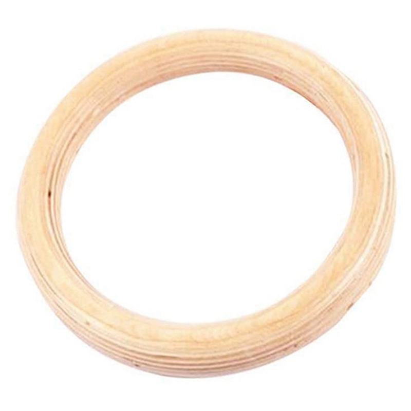 1Pcs Birch Fitness Rings Training Ring New Wooden 32mm Exercise Fitness Gymnastic Rings Gym Exercise