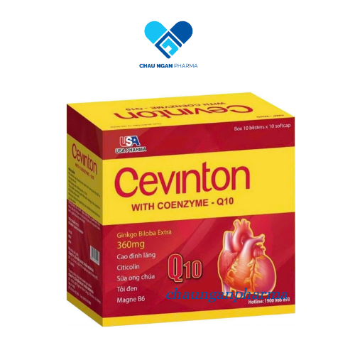 CEVINTON with Coenzyme Q10 đỏ Hộp 100 viên- Tủ Thuốc Bảo Châu