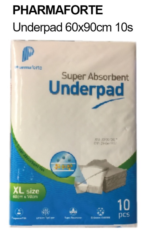 Buy Pharmaforte PHARMAFORTE Underpad 60x90cm 10s Singapore