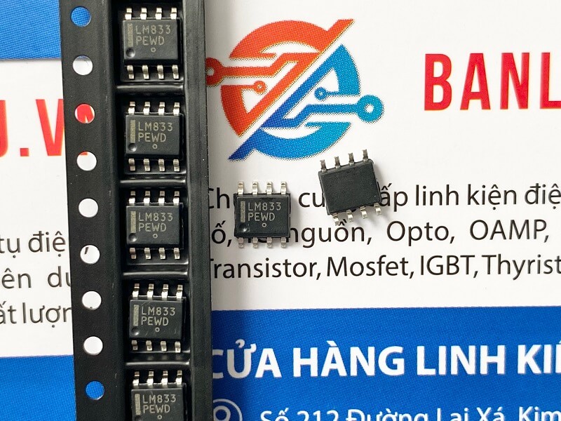 [Combo 5 chiếc] LM833 LM833M LM833MX IC Chức Năng SOP-8