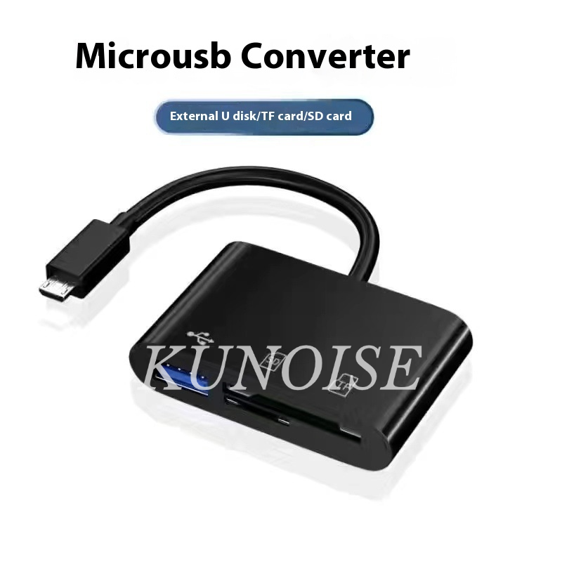 อุปกรณ์ทำสวนและตกแต่งกลางแจ้ง KUNOISE USB Type-C เป็นเครื่องอ่านการ์ด SD/TF และอะแดปเตอร์ USB สำหรับสมาร์ทโฟน