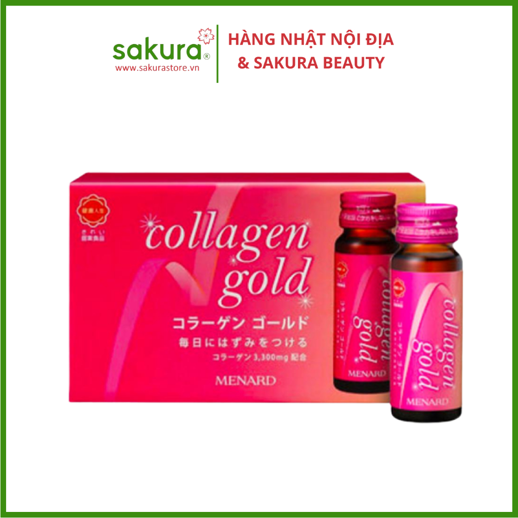 Nước Uống Collagen Gold MENARD Nhật Bản - Hộp 10 Chai x 30ml