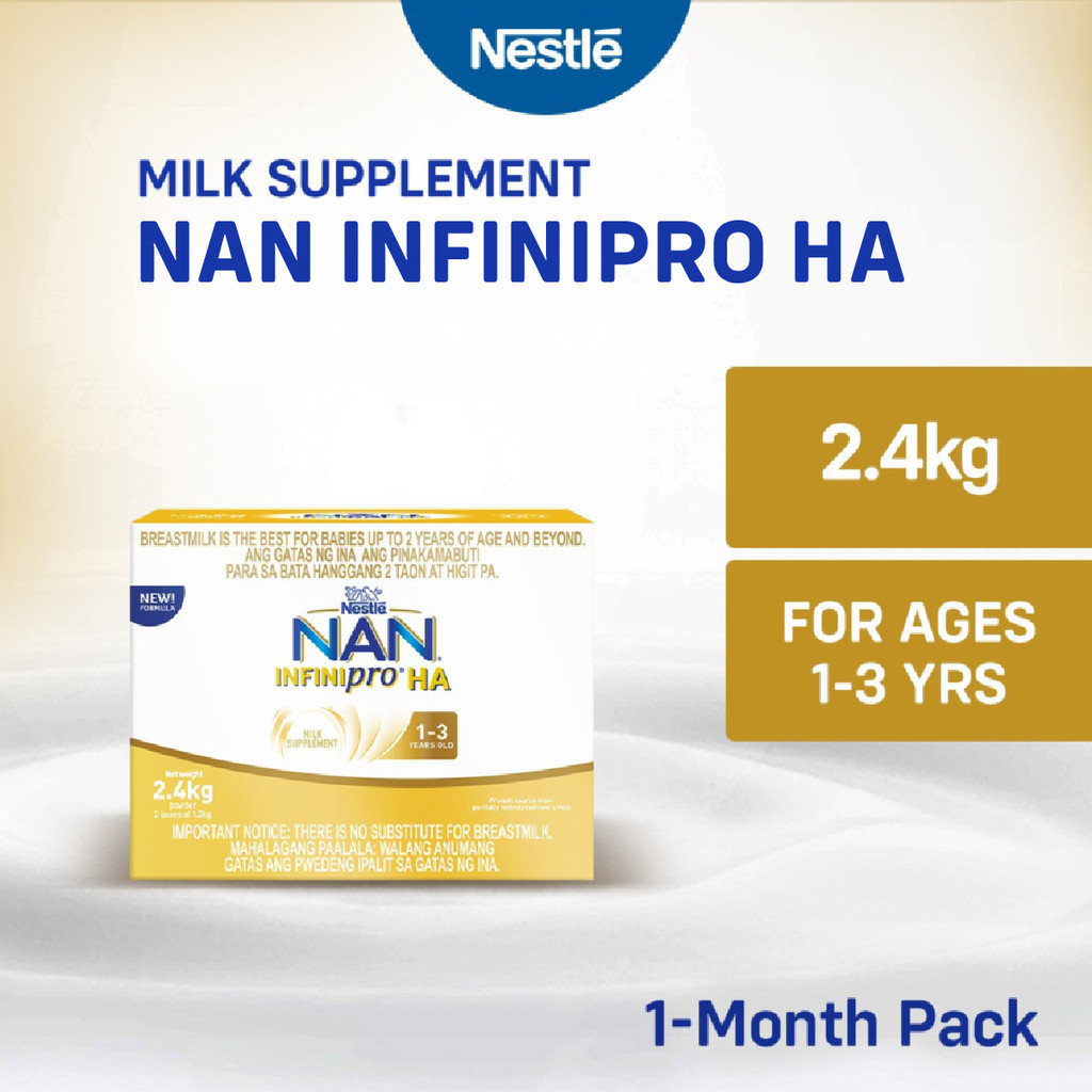 NAN INFINIPRO HA Three Milk Supplement Powder for Children 1-3 Years Old 2.4kg