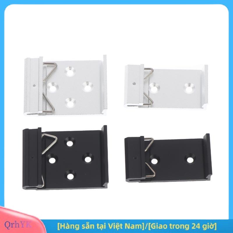 Charm [Hàng sẵn tại Việt Nam] 25mm 35mm 45mm kim loại Din Rail cố định kẹp Clip tiếp sức gắn khóa đơn giản sửa chữa Rack với lỗ gắn