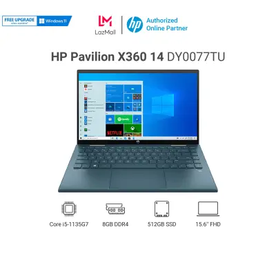 Laptop HP Pavilion x360 14-dy0077TU 46L95PA i5-1135G7 | 8GB | 512GB SSD | 14FHD Touchscreen | Win11 | xanh