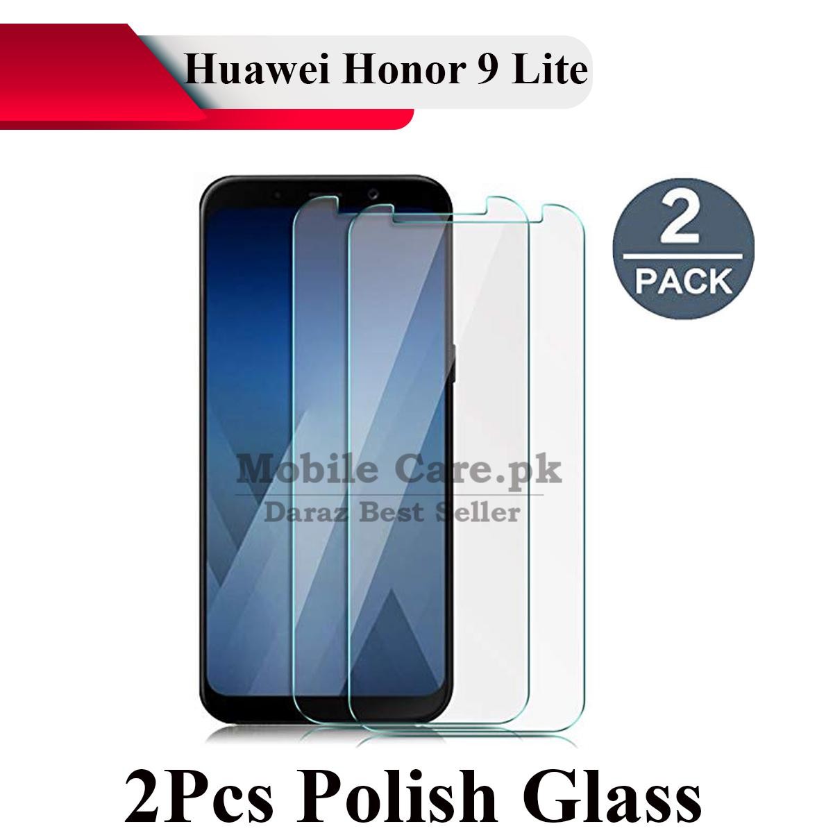 Honor 9 Lite Tempered Glass Screen Protector Polish Glass For Honor 9 Lite -2Pcs price in Pakistan