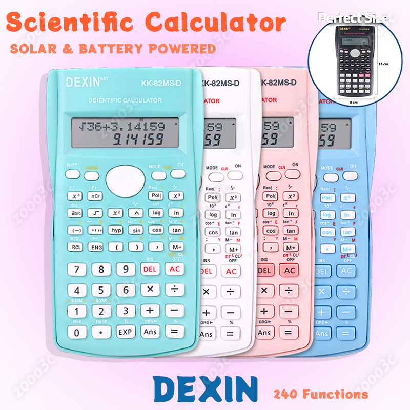 DEXIN 82MS Scientific Calculator, Multi Color, Exam Specific