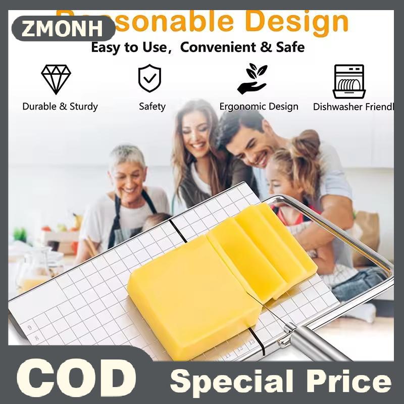 ZMONH 1PC pho mát Slicer, thép không gỉ pho mát Cắt với các phép đo, Heavy Duty bơ Cutter, baking công cụ, tiện ích nhà bếp Giá  105,454 Đồng*Miễn phí vận chuyển