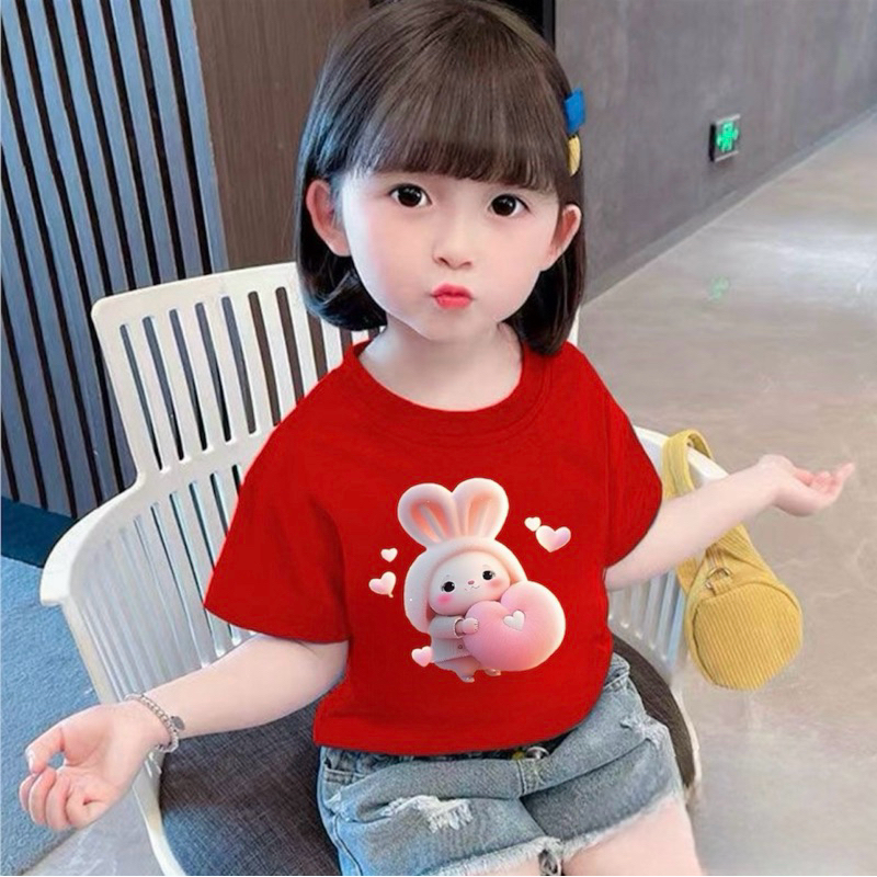 áo thung in hình hoạt hinh cho bé gái đủ size từ 10 - 38 kg - 6