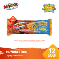 Momogi Stick Snack 12gr - Jagung Bakar Pedas [1 Box 10 Pcs]