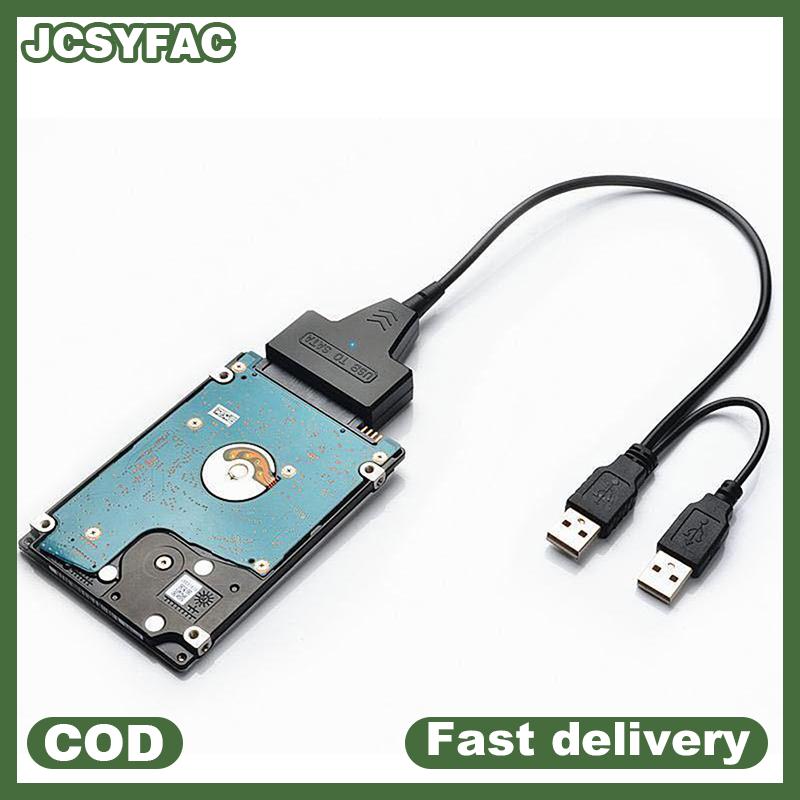 JCSYFAC สาย SATA สำหรับแล็ปท็อป SSD 2.5นิ้วเดสก์ท็อปฮาร์ดไดรฟ์ภายนอกฮาร์ดไดรฟ์ USB อะแดปเตอร์2.0กับพอร์ตจ่ายไฟสำหรับ OS สำหรับ windwos ราคา 74 บาท*ส่งฟรี