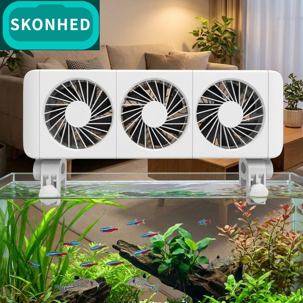SKONHED 1/2/3/4/5/6 หัว พัดลมระบายความร้อนสำหรับตู้ปลา ติดผนัง 180 ° การหมุน เครื่องทำความเย็นตู้ปลา ใช้งานได้จริง การควบคุมอุณหภูมิ พัดลมระบายความร้อน โหลปลาตกแต่ง ราคา 410 บาท*ส่งฟรี