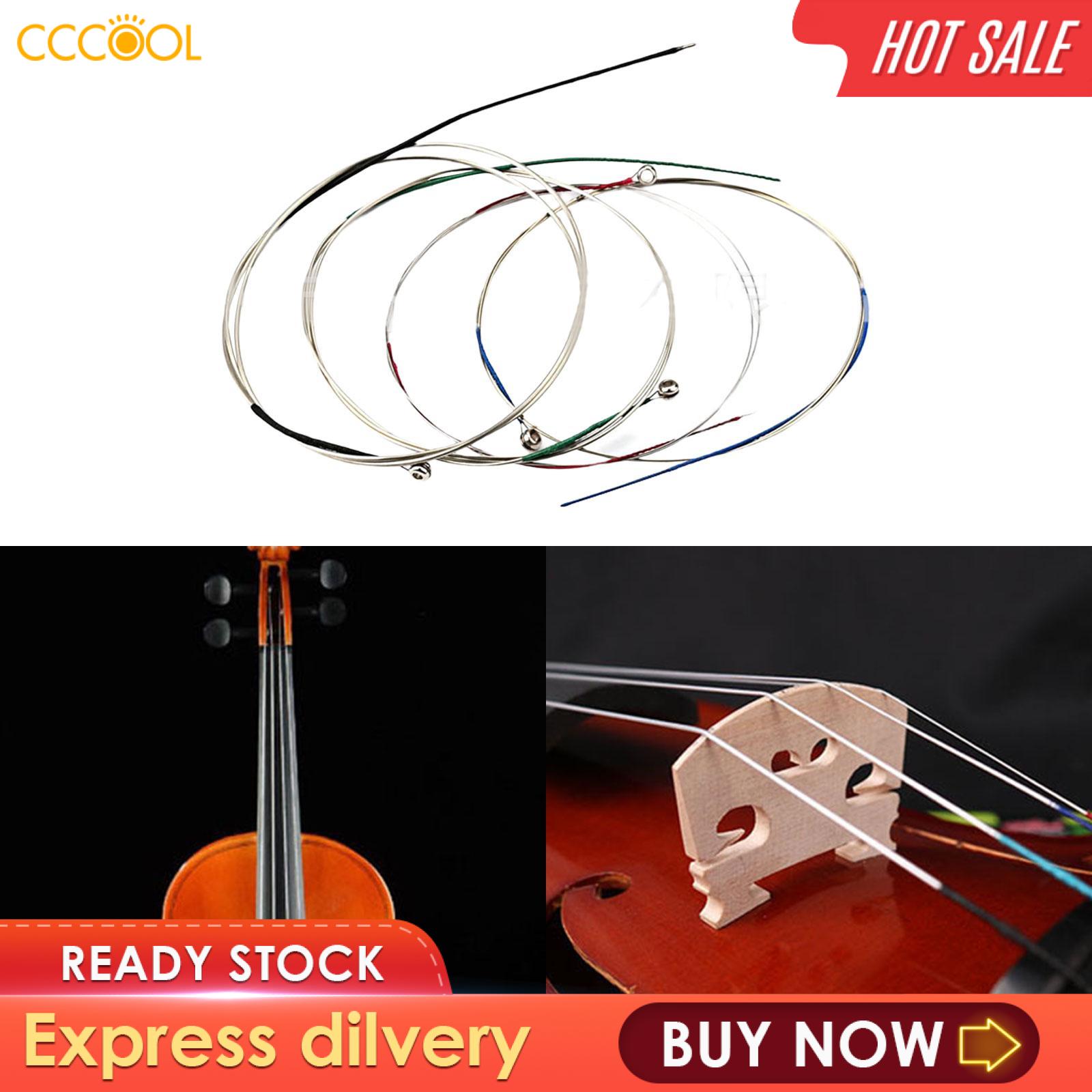 Cccool cccool4pcs Viola dây Trọn Bộ Phụ Kiện Bộ phận thay thế phụ kiện phổ quát A D G C Bộ đồ nghề điện tự làm cho người lớn trẻ em những người đam mê người mới bắt đầu