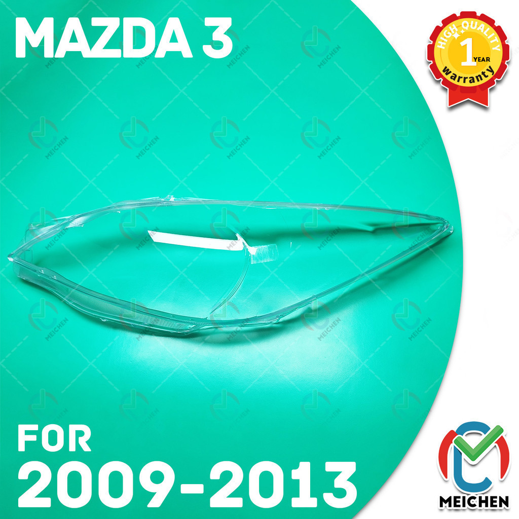 For Mazda 3 mazda3 (2009-2013) Headlamp Cover Headlight Cover Headlamp Lens Head lamp Cover Head light Cover Headlight Lens Lampshade Lens Shell Cap Lampu Depan HeadLamp Lens ราคา 710 บาท*ส่งฟรี