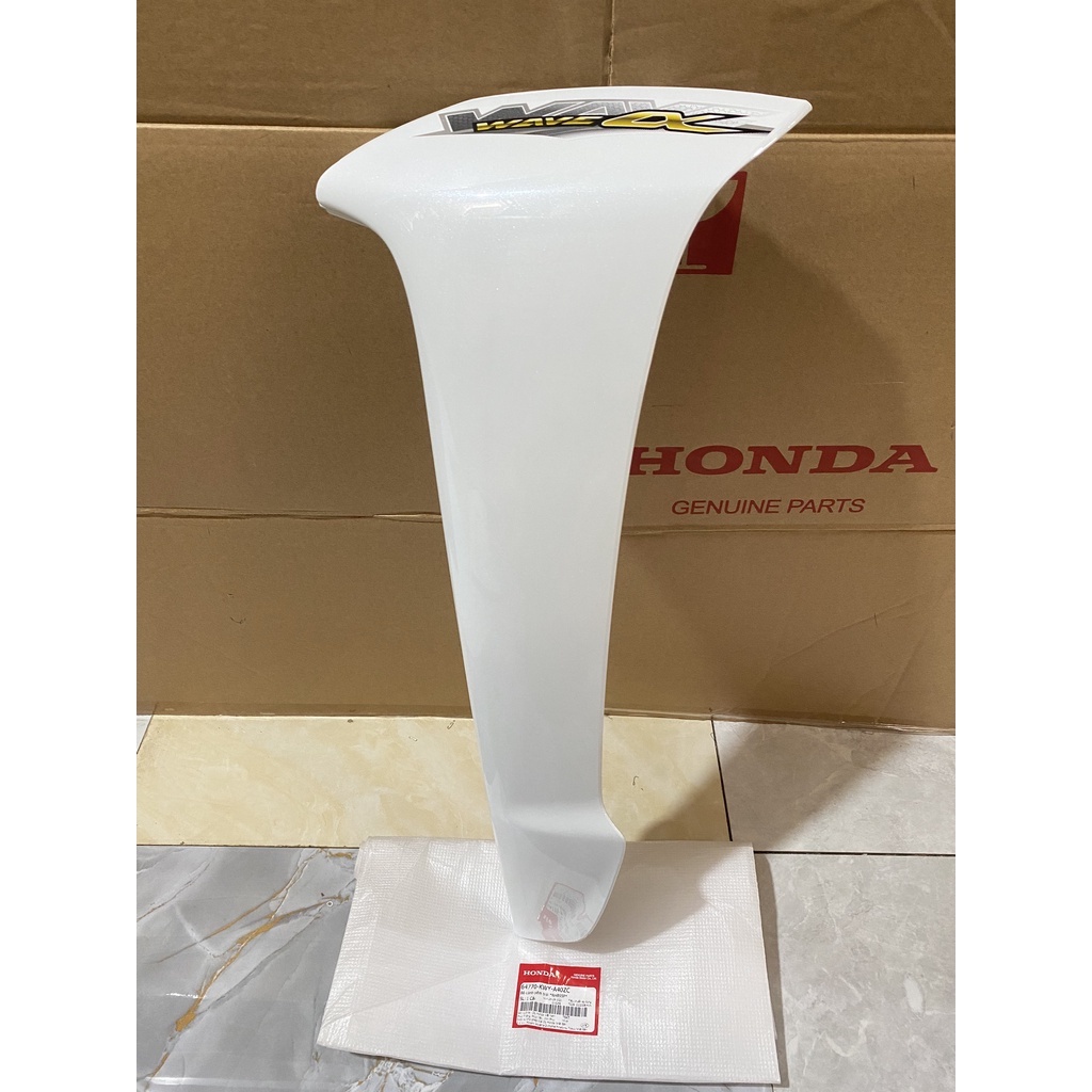 Cánh yếm bên trái | bửng yếm Wave A100 (2016) màu Trắng chính hãng Honda (64770-KWY-A40ZC)