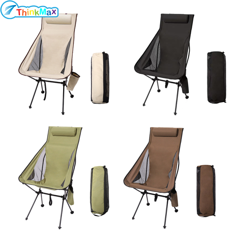 Outdoor Folding Chair With Storage Bag Breathable Wear-resistant Tear-resistant Fishing Chair With Pillow ราคา 911 บาท*ส่งฟรี