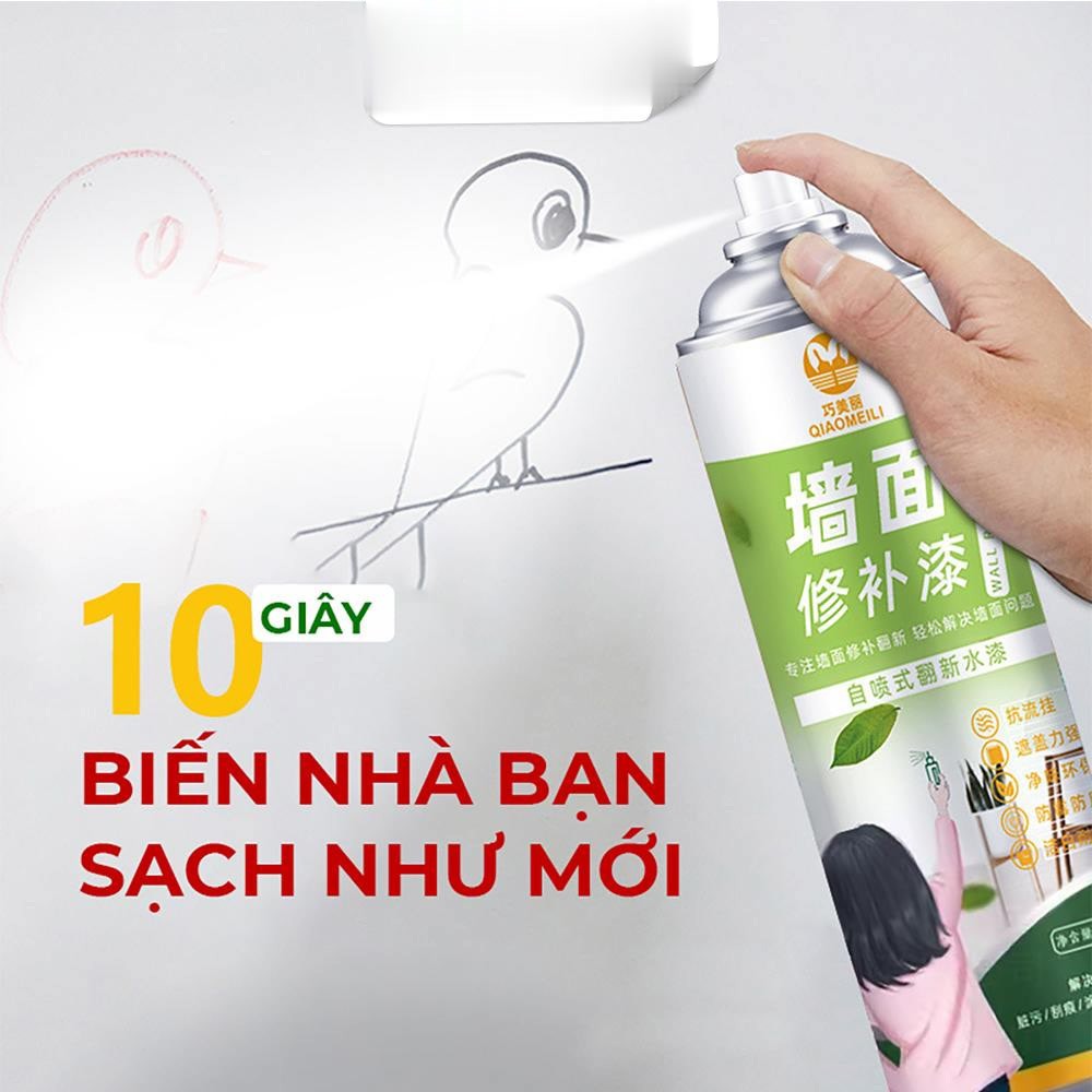 Bình Xịt Sơn Sửa Tường Nhà Cao Cấp Modeco 450ml và Xịt Chống Thấm Dột Spray Polyurethane 450ml. LKP