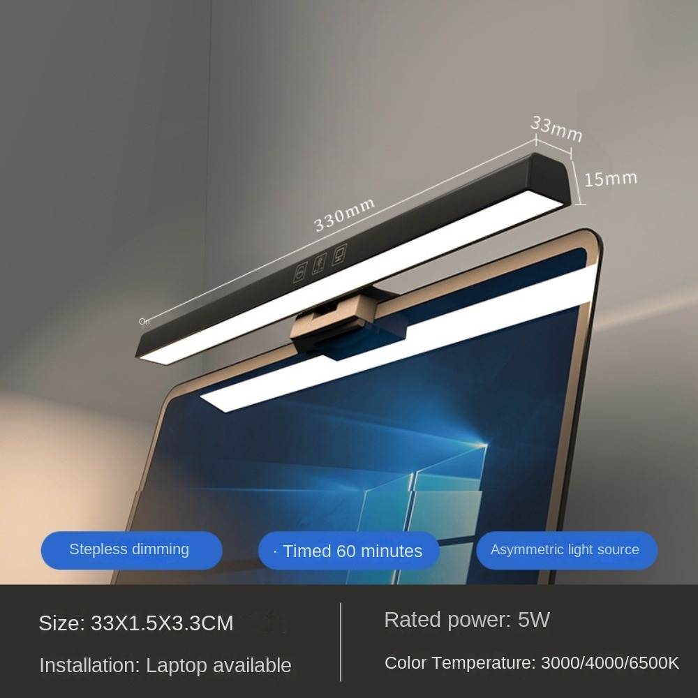 NOER USB c-type Đèn treo màn hình máy tính Dành cho màn hình PC Đèn trưng bày Đèn đọc sách Chất lượng cao Bảo vệ mắt Đèn bàn LED Văn phòng và trường học