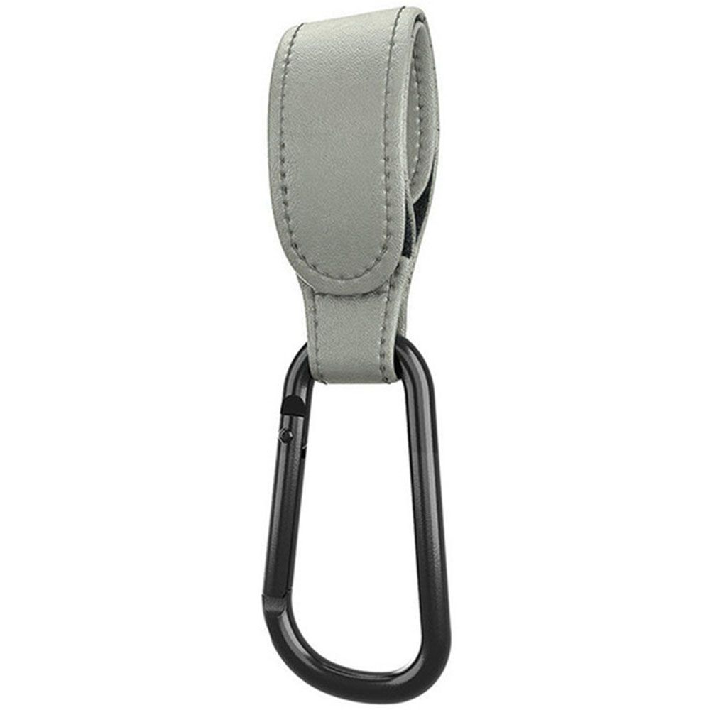 RUNNA Tiện lợi 1/2 Cái Hợp kim nhôm Carabiner Xoay 360 độ Da PU Phụ kiện xe đẩy Dụng cụ xếp giỏ hàng Móc xe đẩy Móc xe đẩy cho bé Kẹp móc xe đẩy